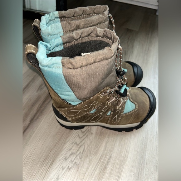 KEEN BRIXEN Women's Brown Leather WP Insulated Snow Boot 52018 US 6.5 $165 EUC - Picture 1 of 8